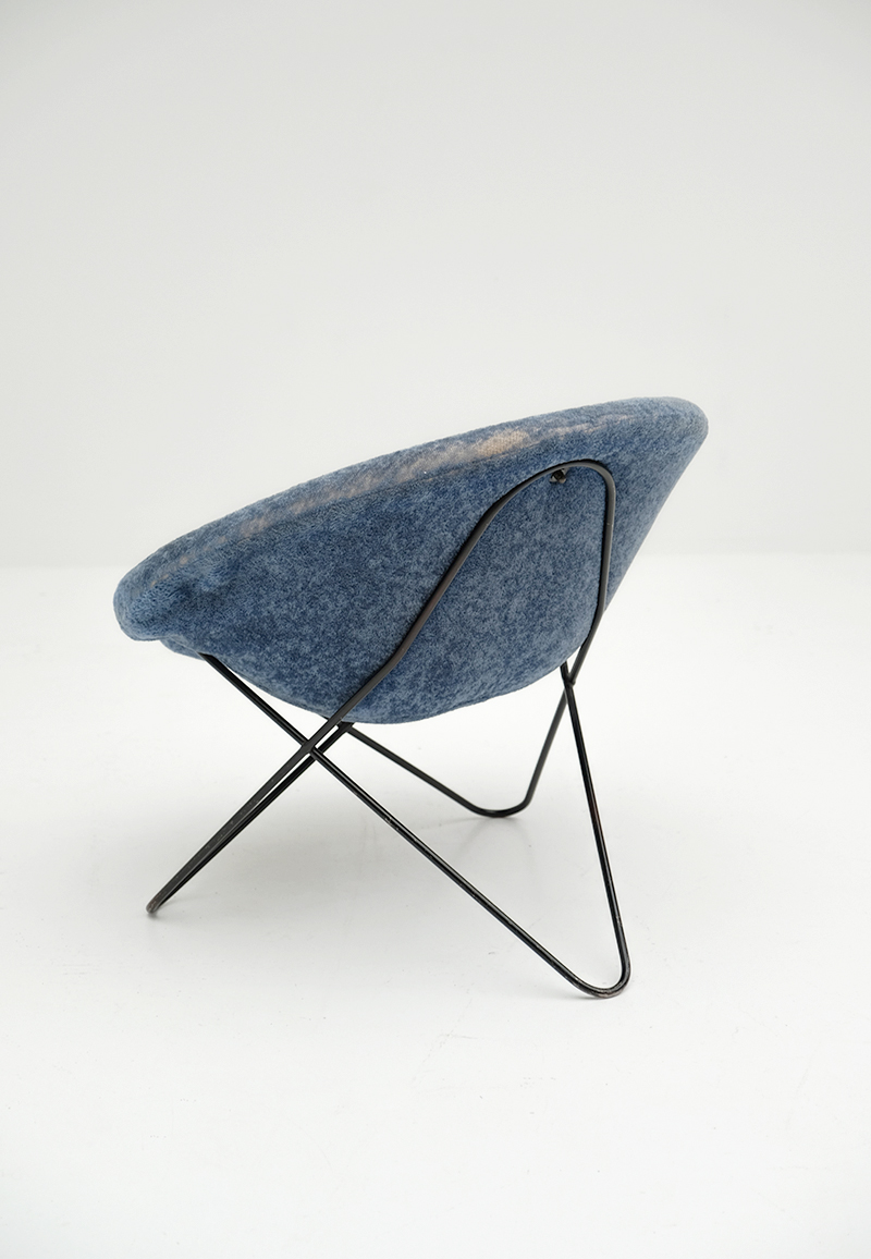 1950s Hairpin Side Chair Jean Royereimage 4