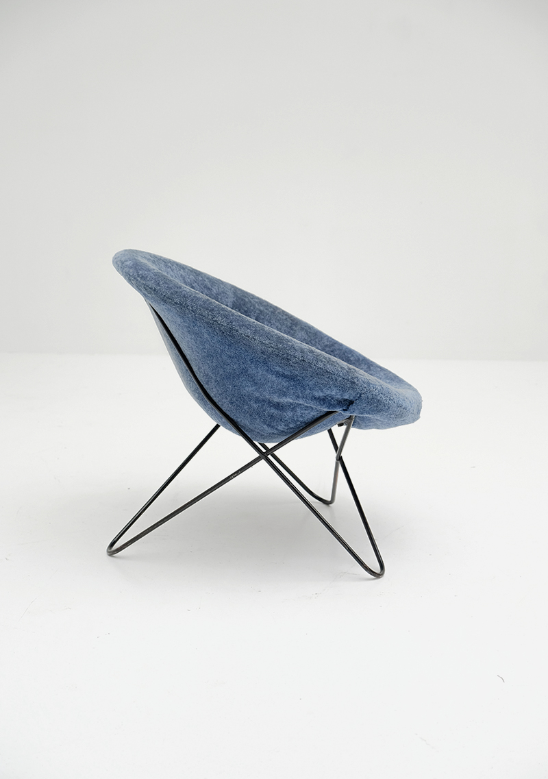 1950s Hairpin Side Chair Jean Royereimage 2