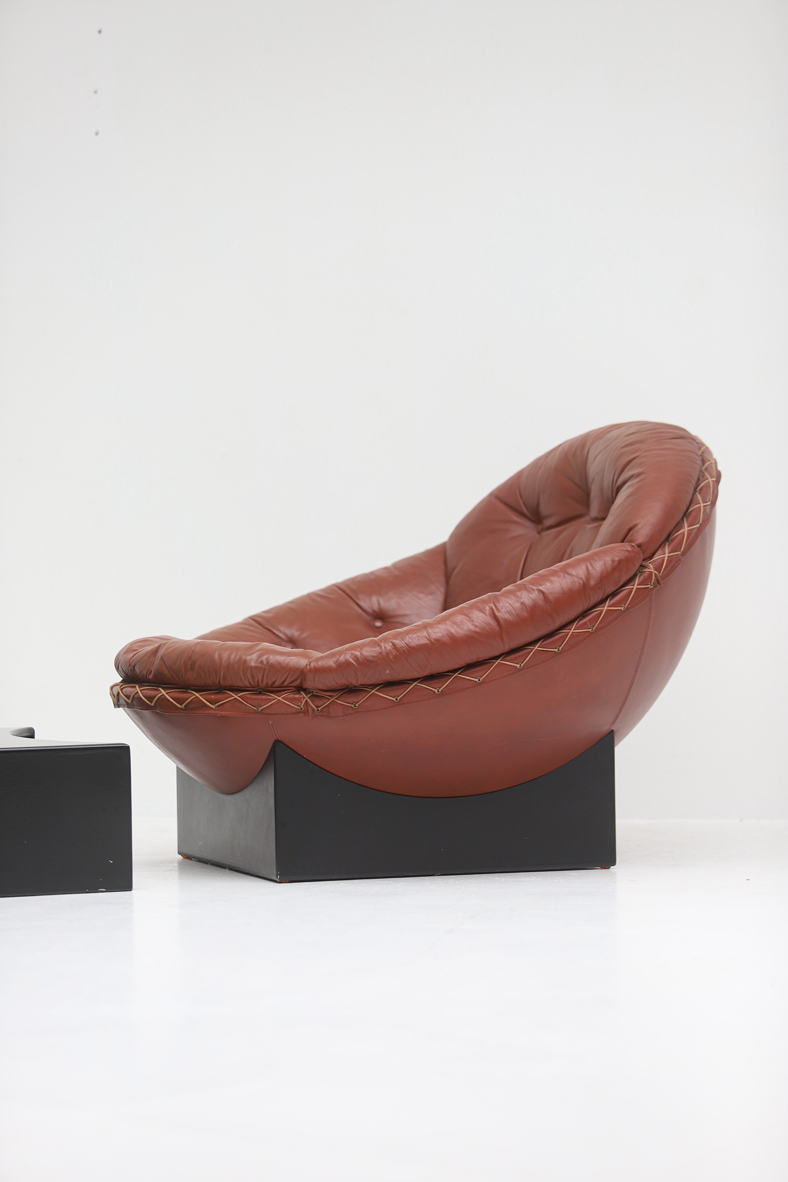 Leather Lounge Chairs by Illum Wikkelso for Ryesberg 1970simage 15