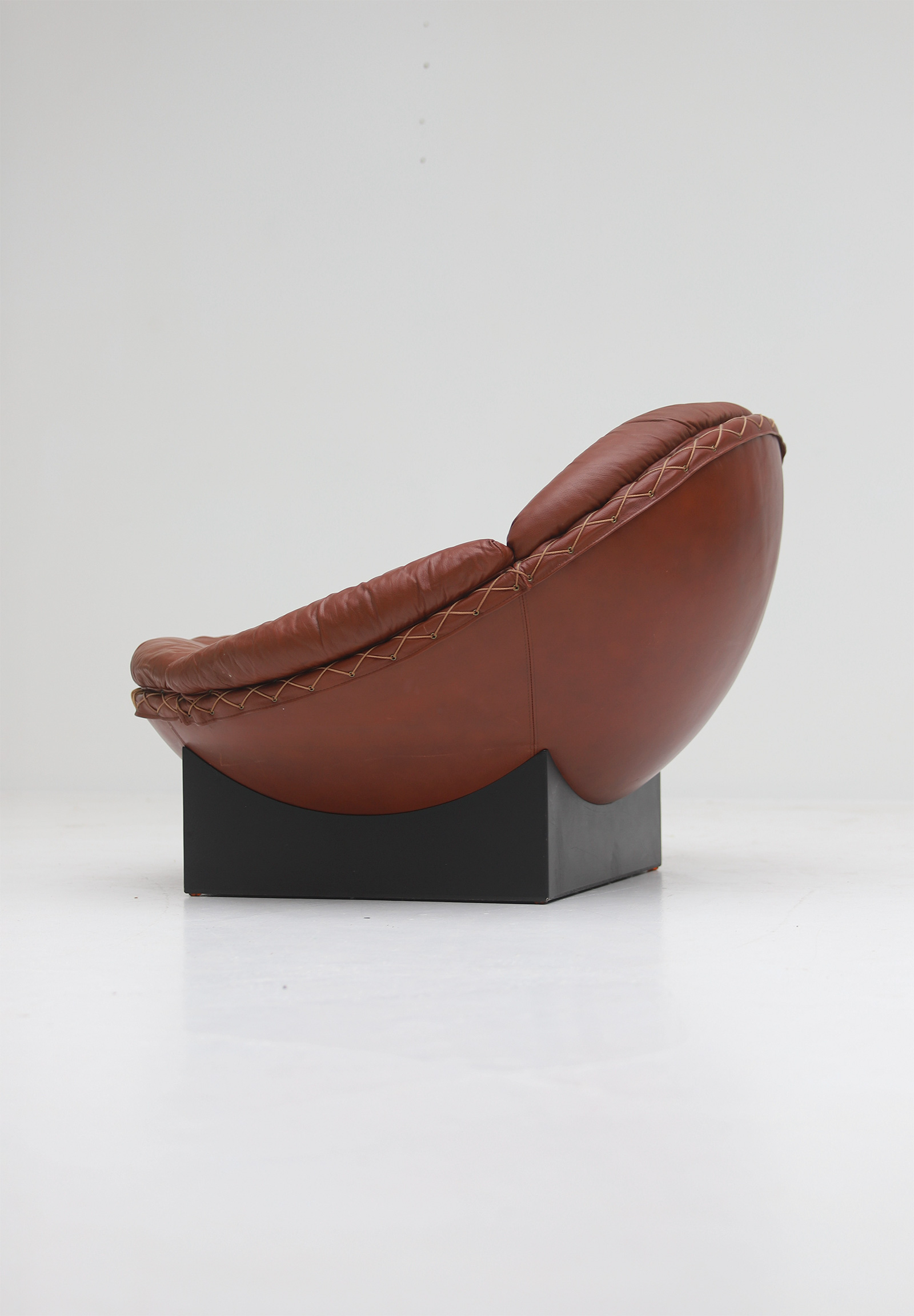Leather Lounge Chairs by Illum Wikkelso for Ryesberg 1970simage 16