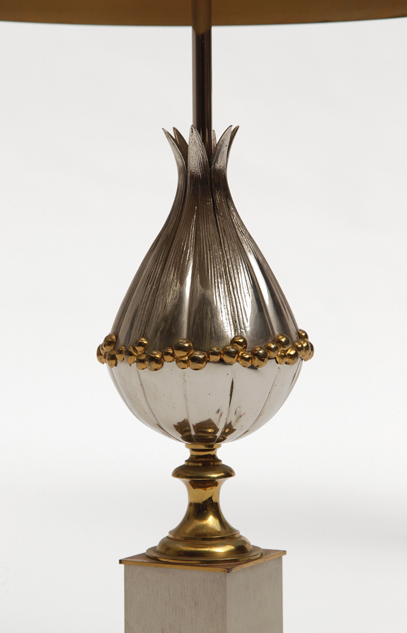 Charles Fils Pair of Gilt Bronze 'Lotus' Table Lamps  image 3
