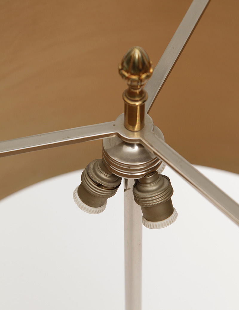 Charles Fils Pair of Gilt Bronze 'Lotus' Table Lamps  image 6