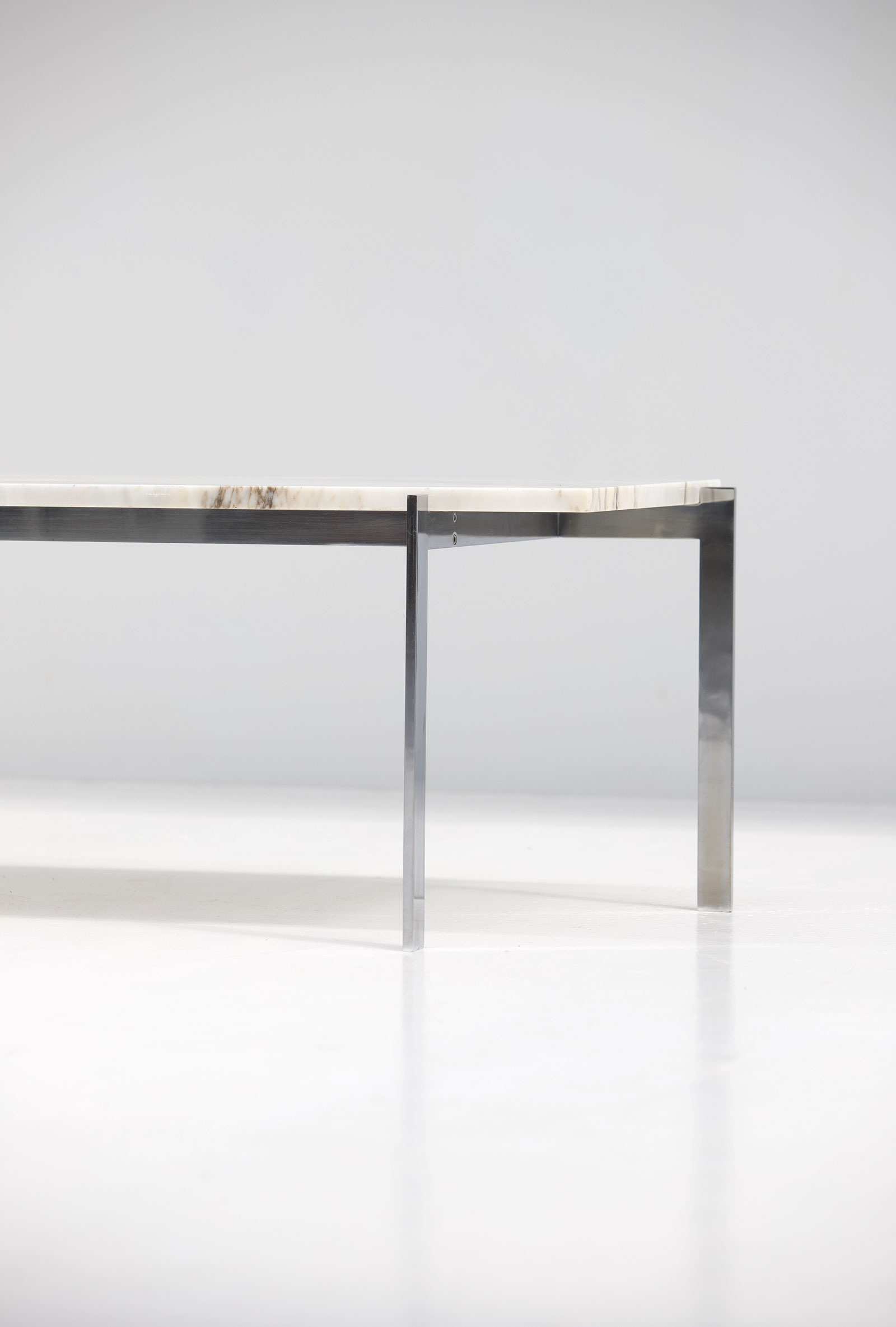 1960s Marble & Chrome Coffee Table image 9