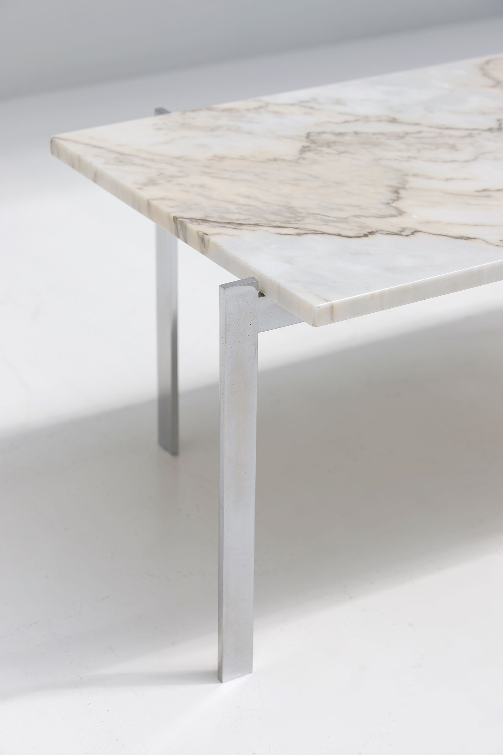 1960s Marble & Chrome Coffee Table image 6