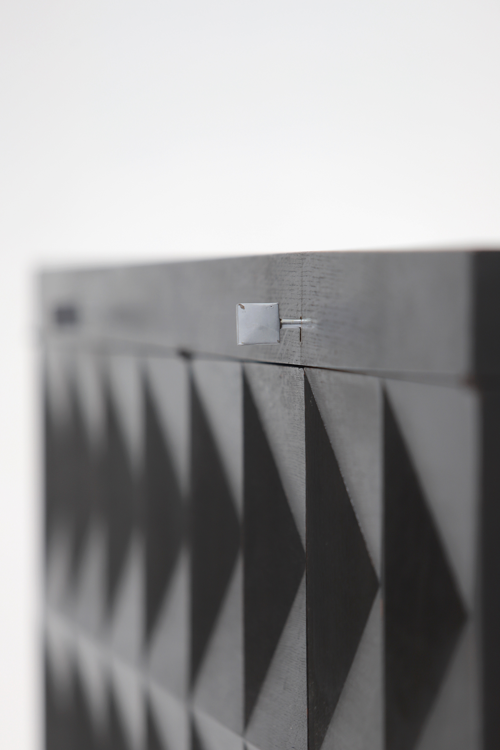 quality crafted sideboard with op-art doors designed by J. Batenburg for MI, Belgium 1969image 12