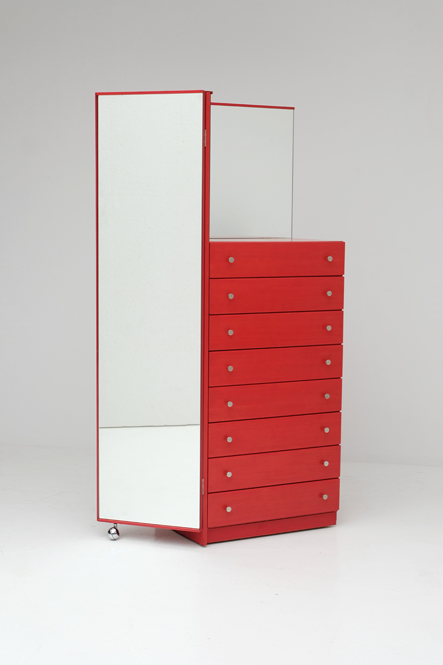 Red Commode Dresser Mirrorimage 2