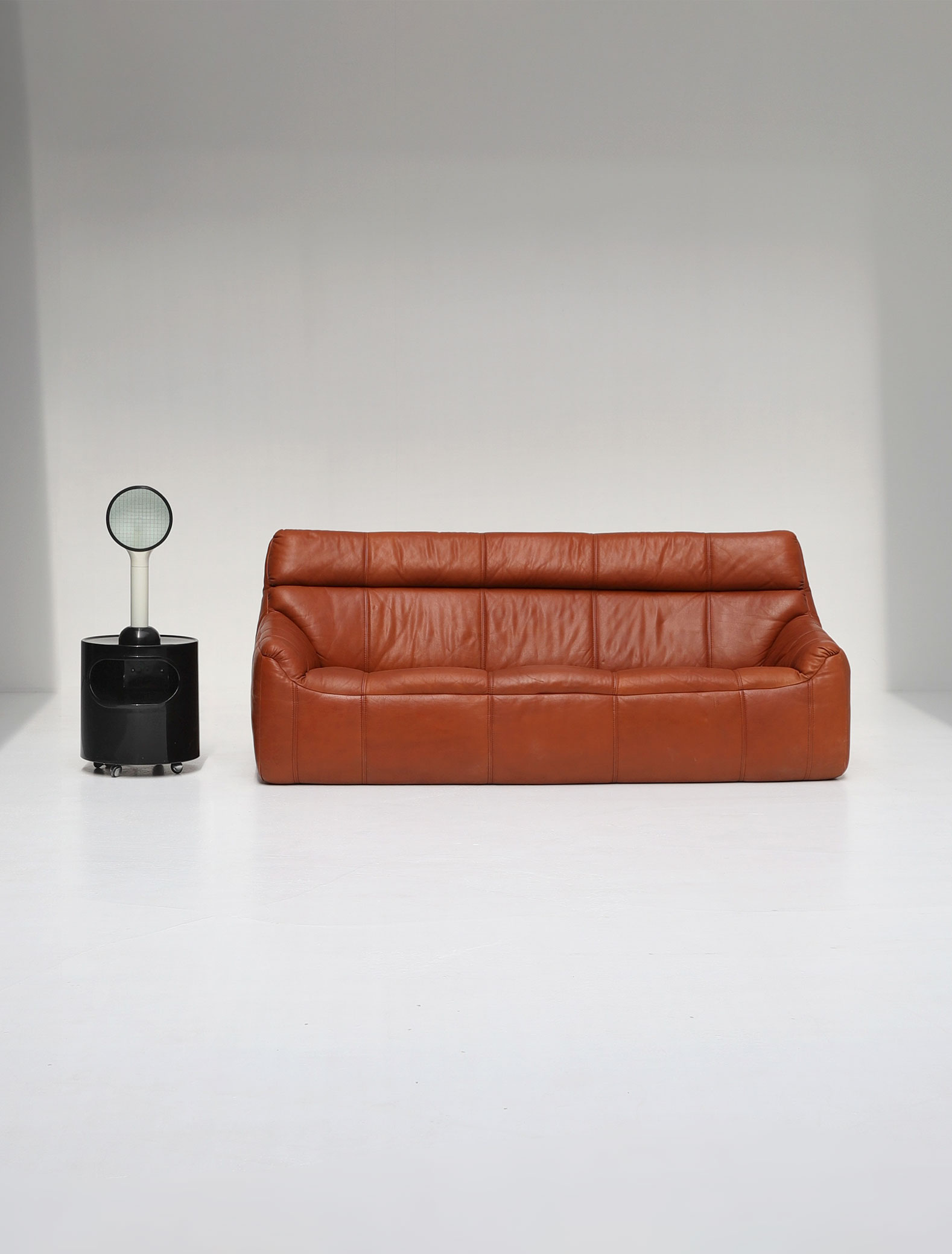 1970s Rolf Benz Leather Sofa image 1