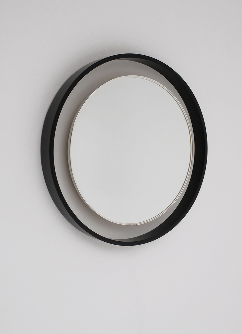 Large 70s Decorative Round Mirrorimage 4