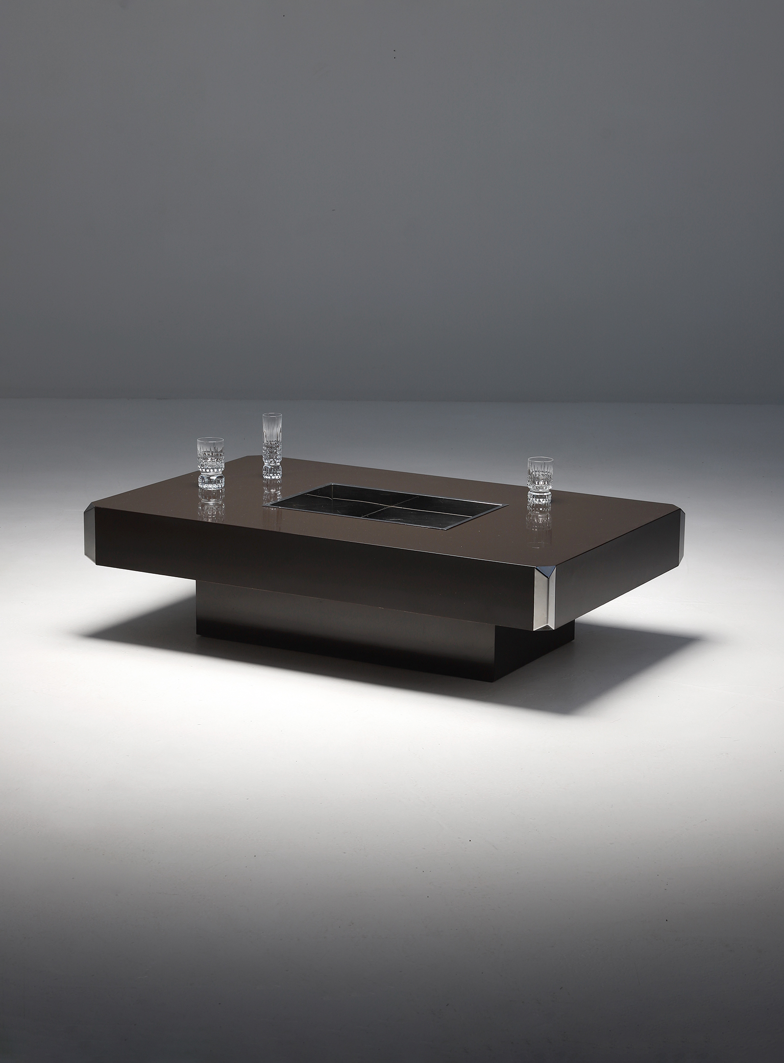 Willy Rizzo Sabot Coffee Table Brown Formicaimage 1