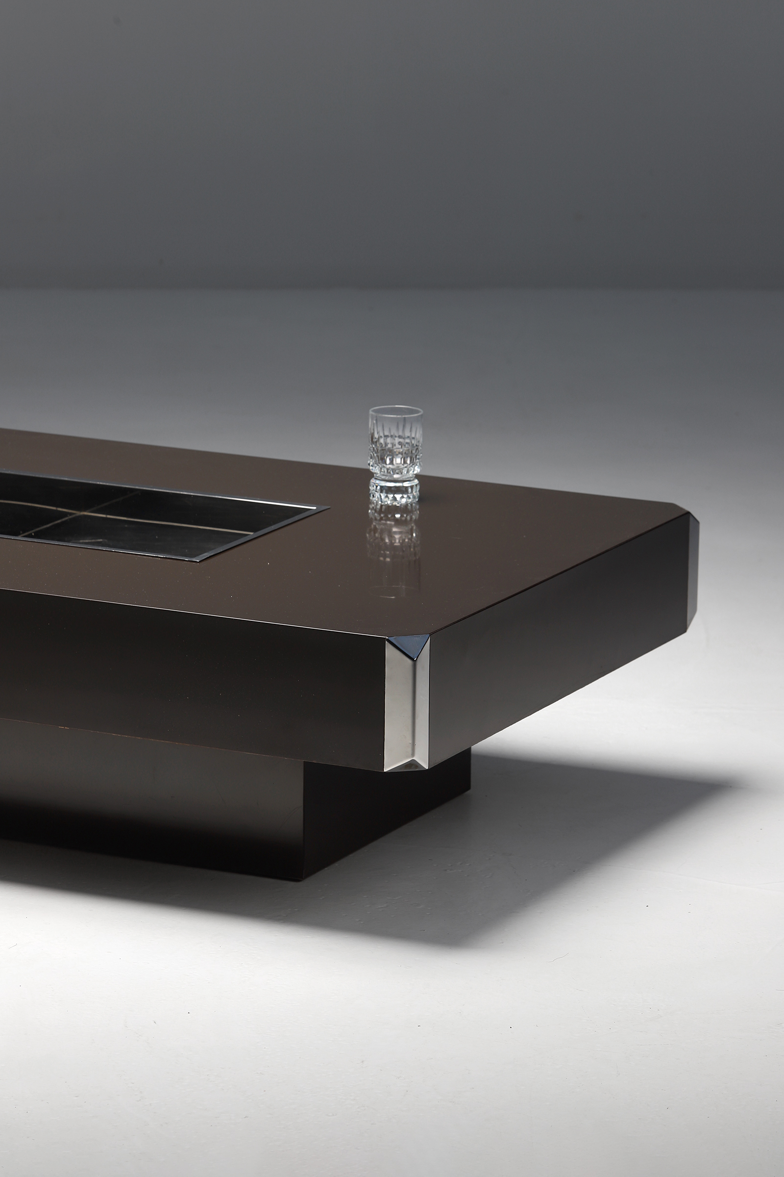 Willy Rizzo Sabot Coffee Table Brown Formicaimage 3