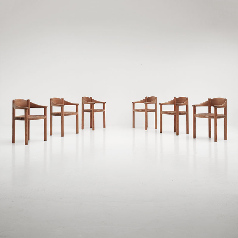 rainer daumiller for hirtshal sawmill 6 chairs