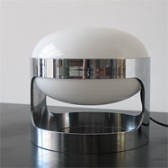 Chrome plastic kartell table lamp KD27 Joe Colombo