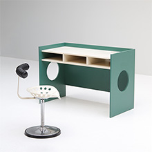 Playful vintage child's desk